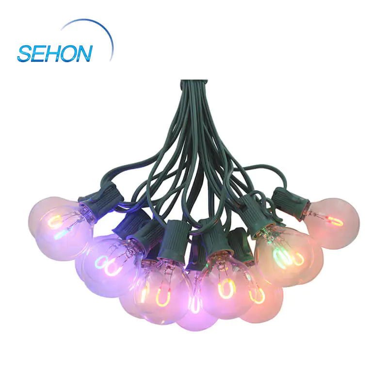 Outdoor Led String Lights Flexible Filament Bulb G40 Decorative Clear Color
