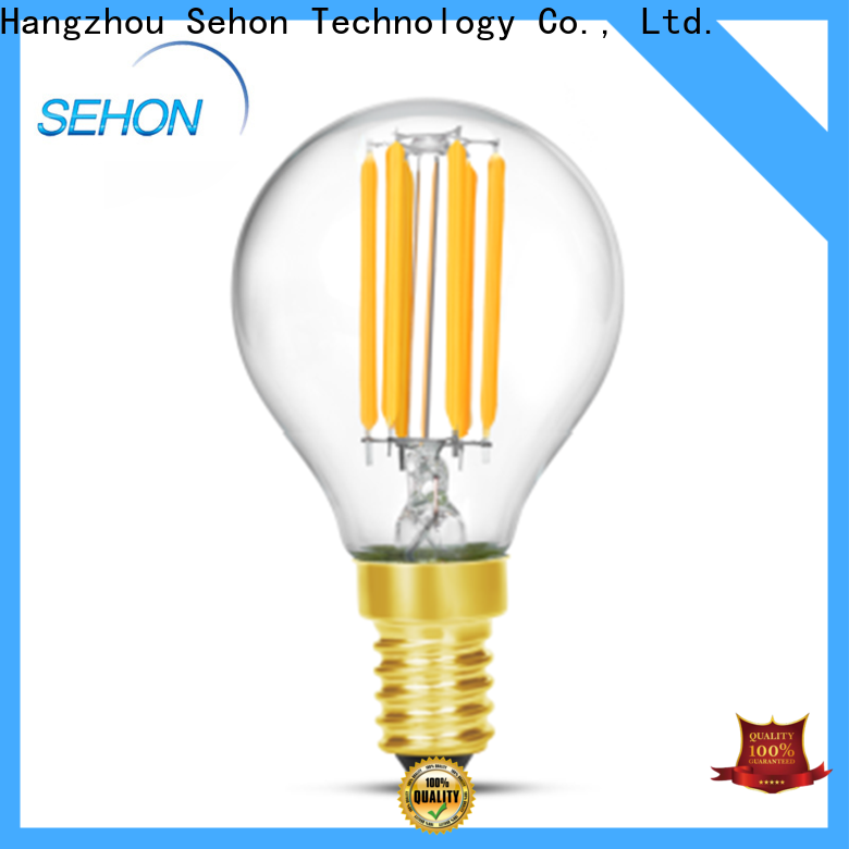 Sehon Top 12w led filament bulb company used in bathrooms