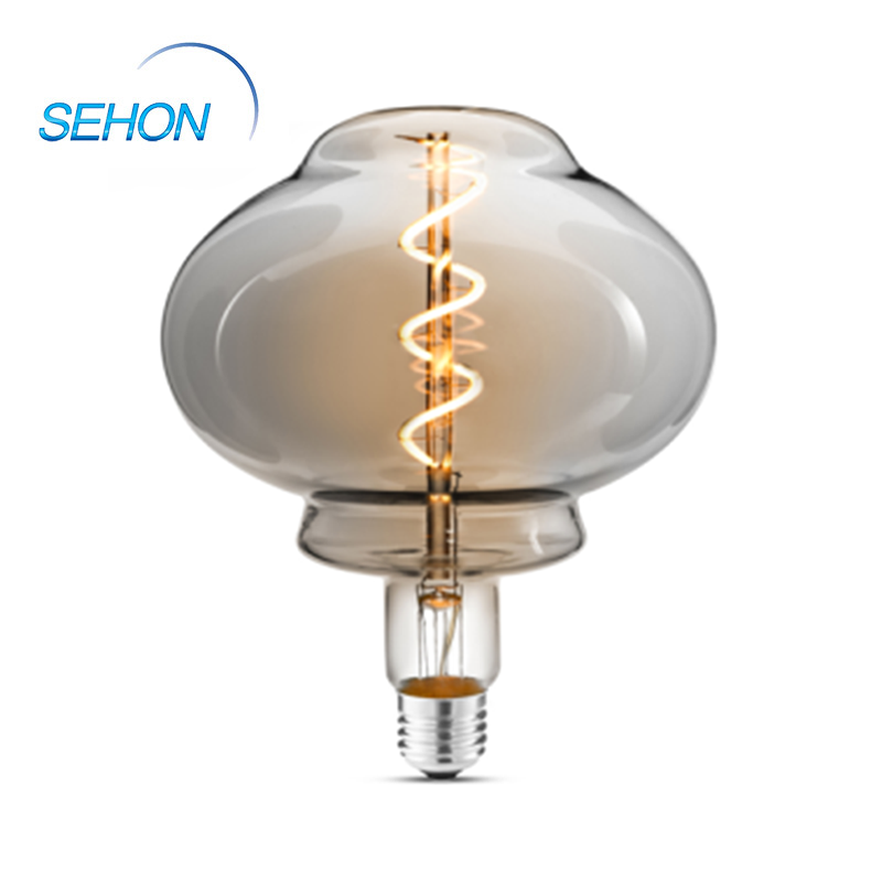 L155 Dimmable Led Light Bulbs Clear/Smoked/Amber Glass Dimming