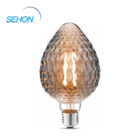 Vintage Light Bulbs 95mm Dimmable Clear/Smoked/Amber Glass S95 4W