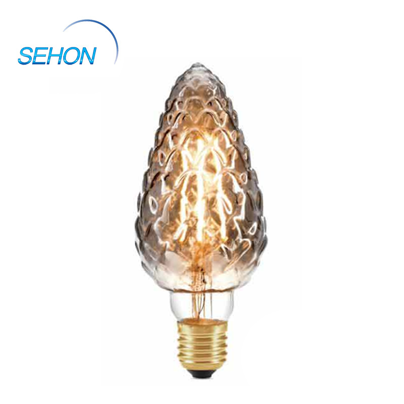 PC70 Vintage Light Bulbs Dimmable Clear/Smoked/Amber Glass 70mm LED Filament Bulb E27 4W