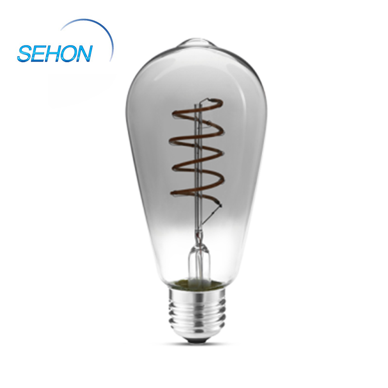 Led Filament Bulbs Smoked/Amber/Clear Glass Dimming Filament Lamp ST64