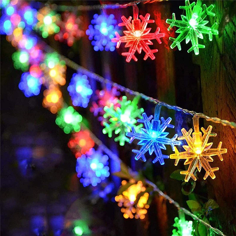 20 leds Snowflake Led String Lights