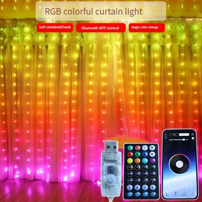 Smart APP RGB Dreamcolor  Window Curtain Fairy Lights