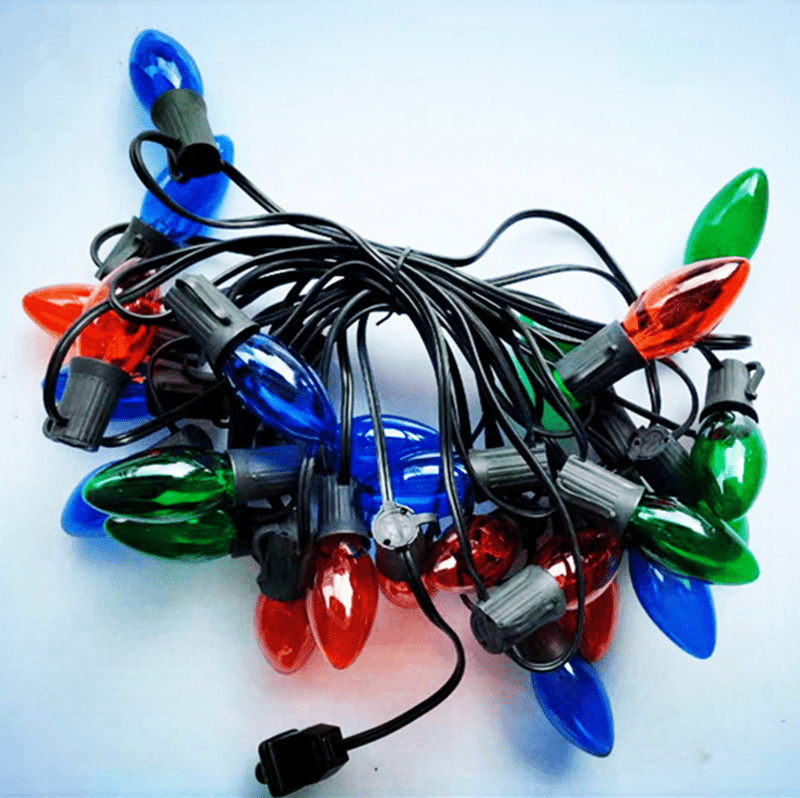 C9-Colored tungsten decorative string lights