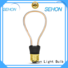 New old filament light bulbs company used in living rooms